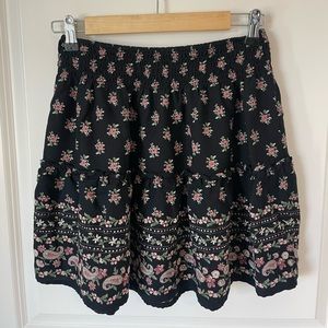 Floral Black Hollister Skirt